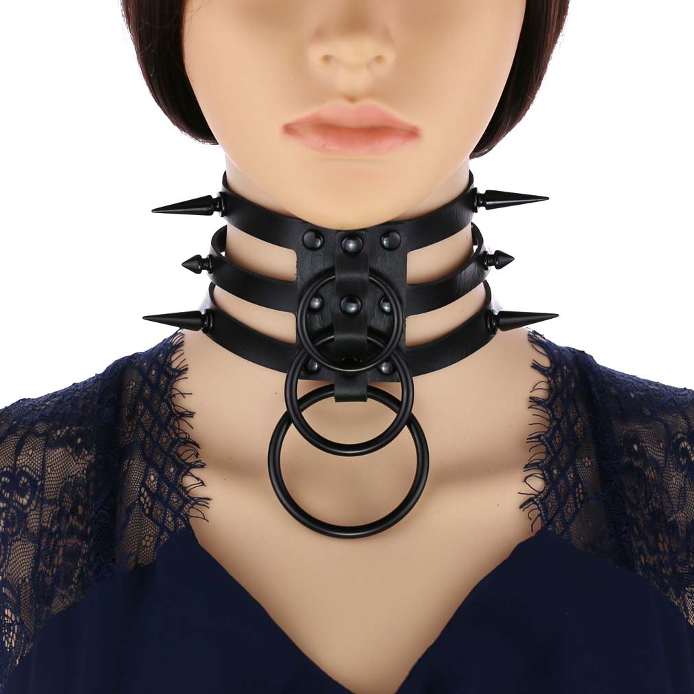 Women'S Emo Accessories - Moda donna uomo rivetto nero in