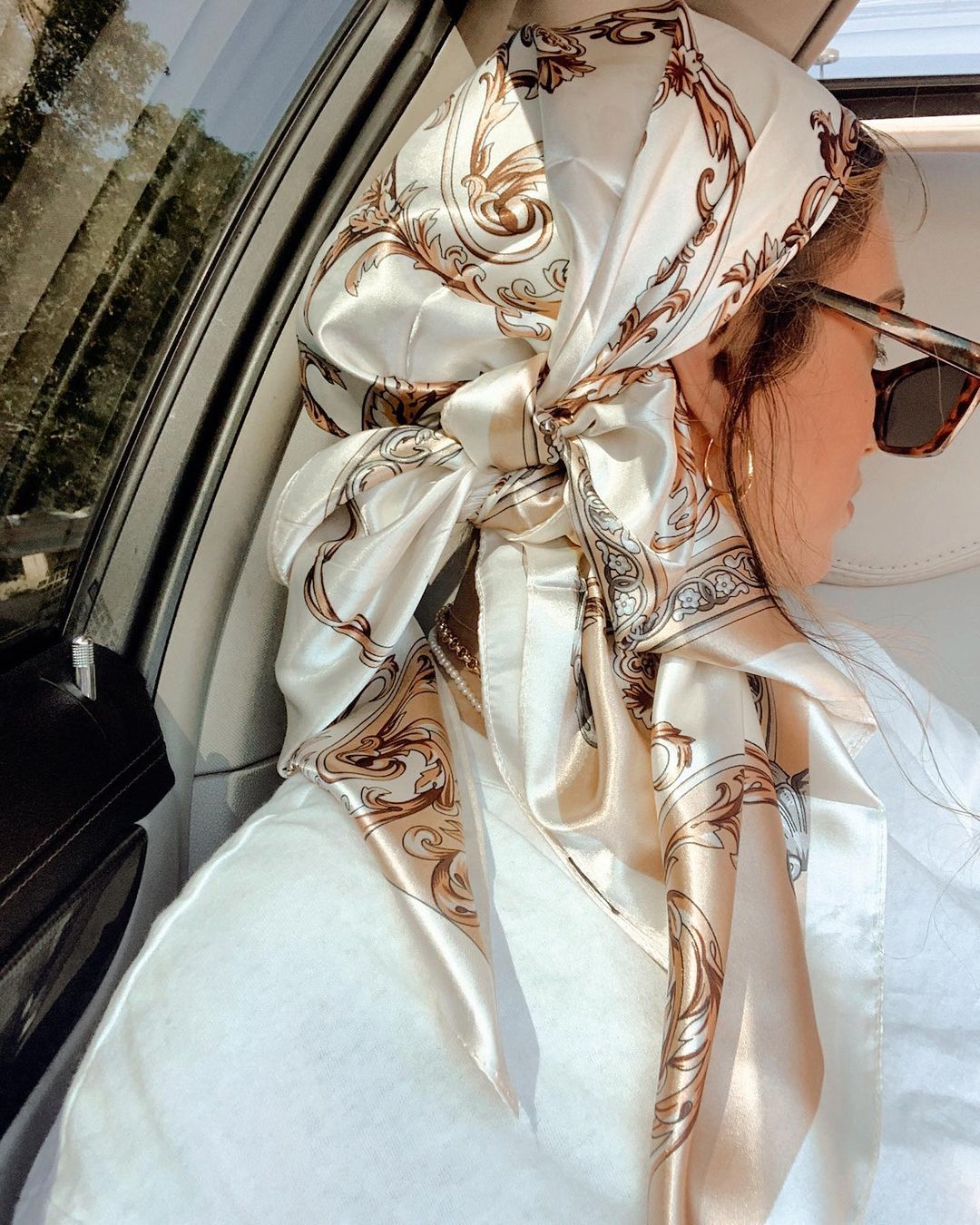 Silk Scarf Square - Sciarpa quadrata in raso Donna Hijab