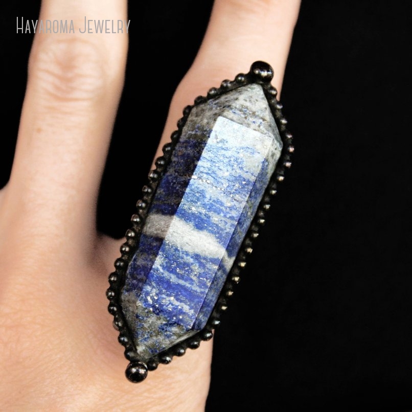 Women'S Emo Accessories - 10 pz Lapis Lazuli Cristallo Anello