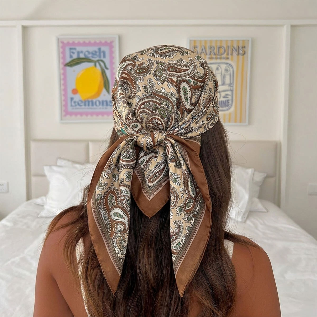 Silk Scarf Square - Nuovo Design Elegante Foulard Quadrato in