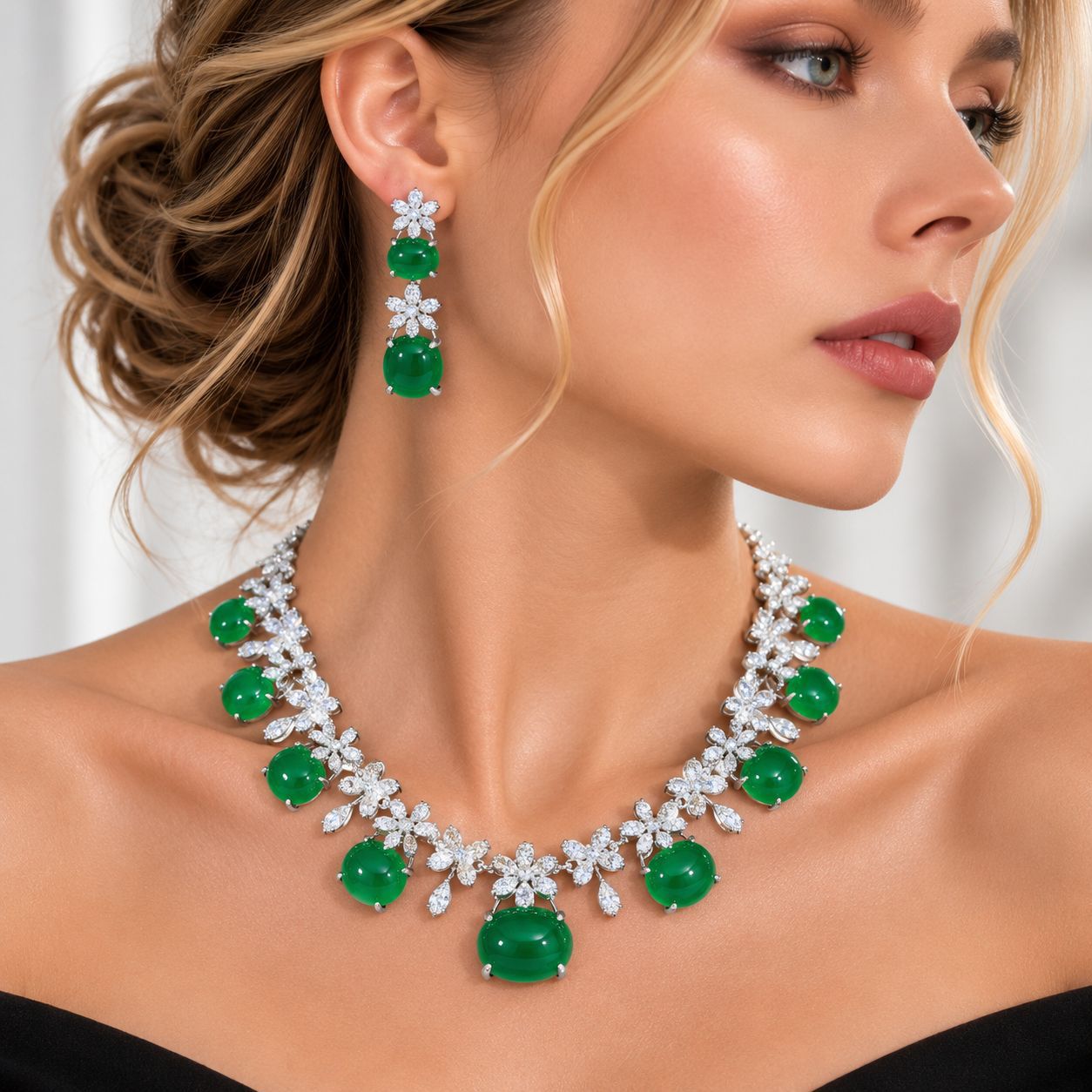 Women Accessories Dubai - Set di gioielli da sera per