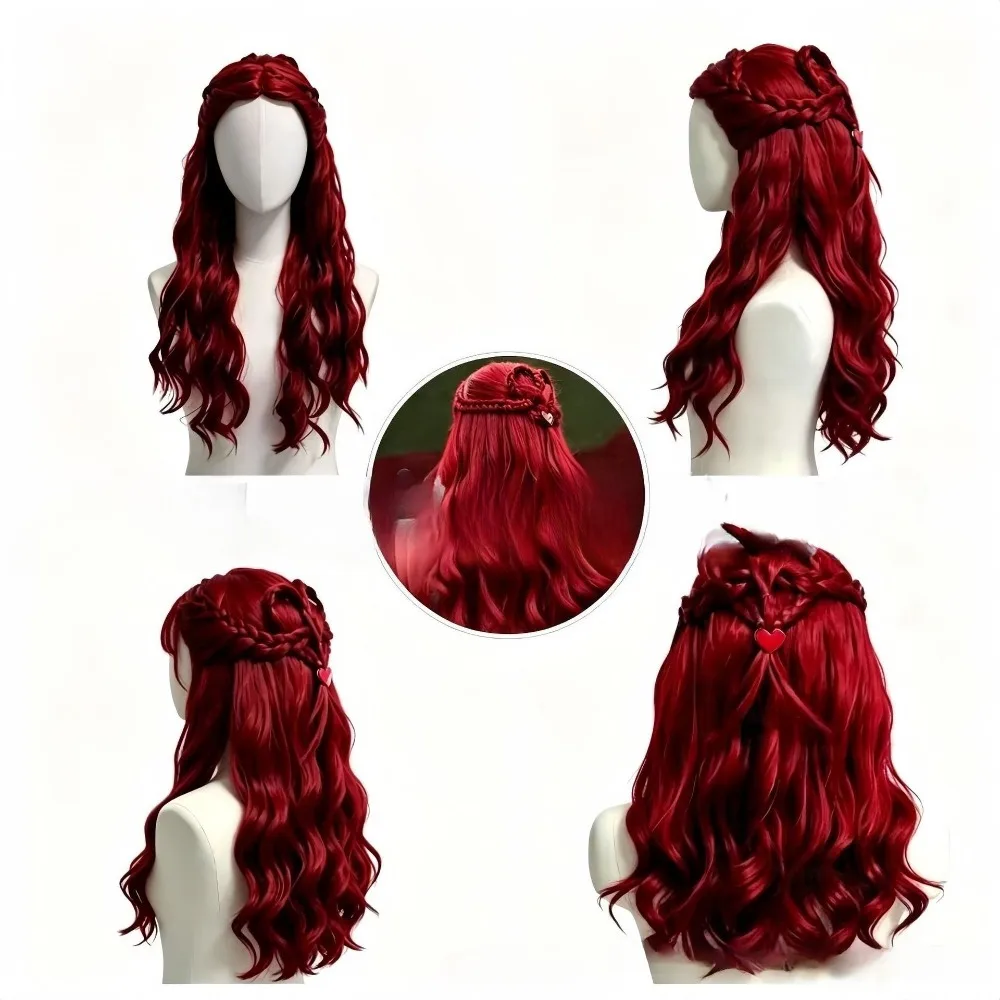 Parrucca sintetica lunga e ric - Women'S Red Accessories recensione e prezzo