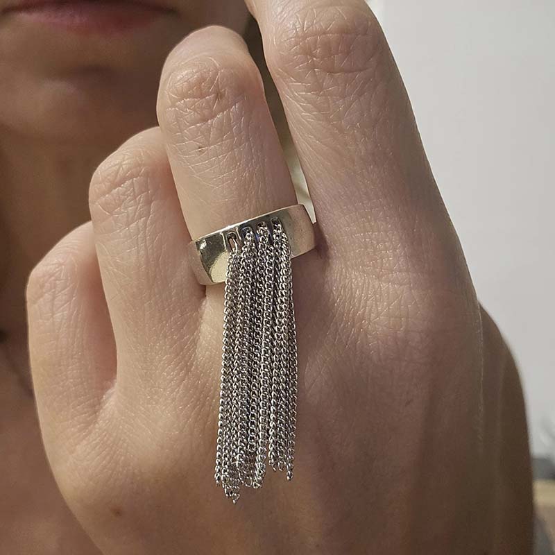 Anelli a catena Color argento  - Women'S Emo Accessories recensione e prezzo