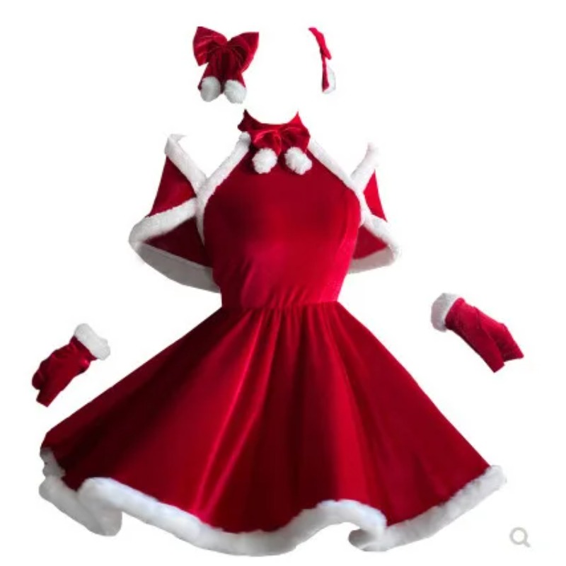 Costume da Cosplay Natalizio,  - Women'S Red Accessories recensione e prezzo