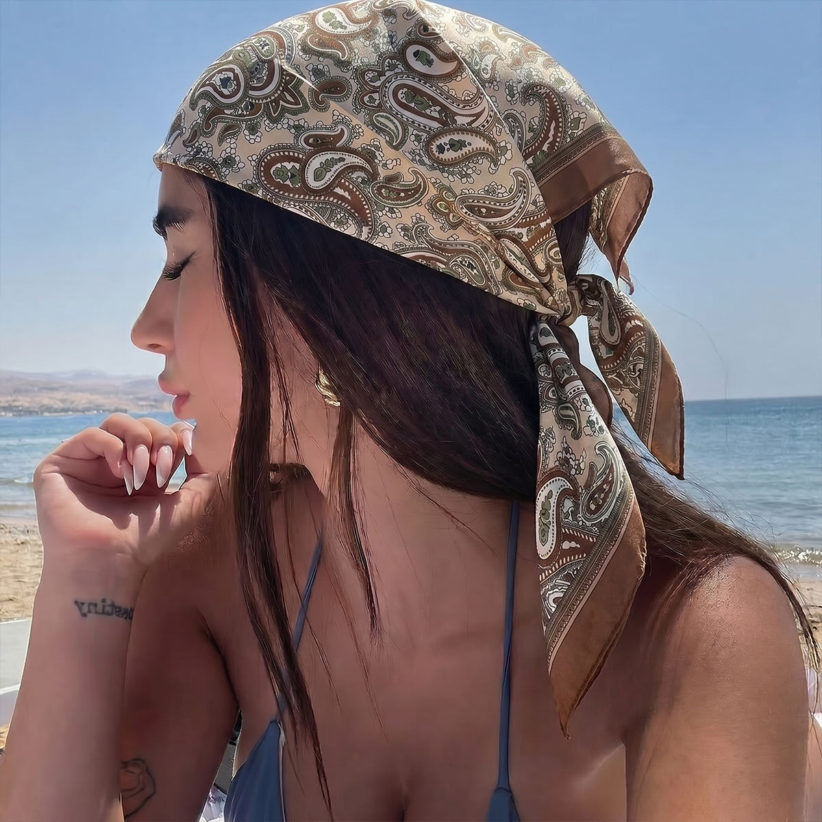 Nuovo Design Elegante Foulard  - Silk Scarf Square recensione e prezzo