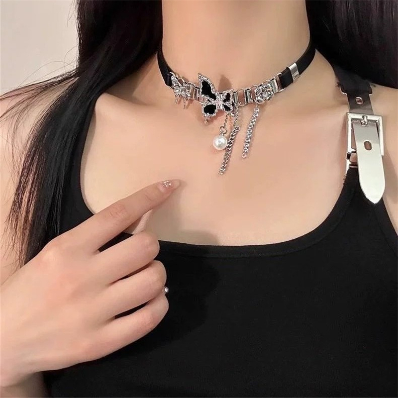 Y2K Vintage Butterfly Cross He - Women'S Emo Accessories recensione e prezzo