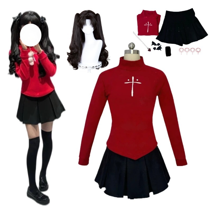 Costume Cosplay Anime Tohsaka  - Women'S Red Accessories recensione e prezzo