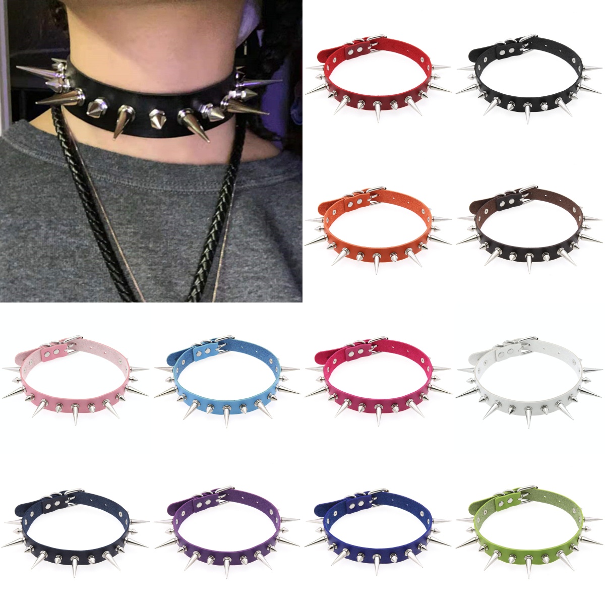 12 colori Halloween Emo Cospla - Women'S Emo Accessories recensione e prezzo